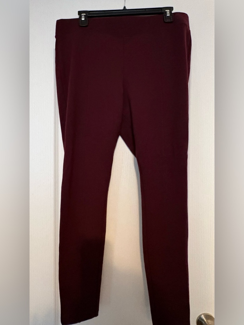 Stevie Burgundy Stretch Leggings